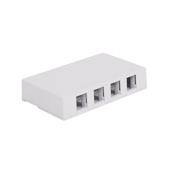 Icc 4 Port Surface Mount Box - White IC107SB4WH - main